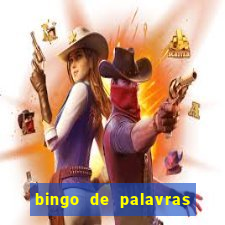 bingo de palavras 3 ano